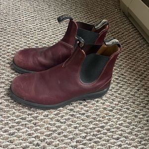 Mens Maroon Blundstone Boots